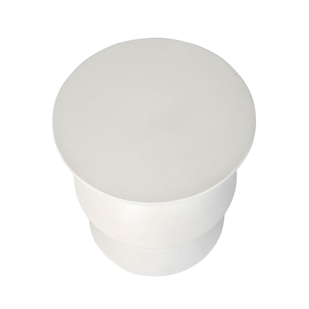 Concrete Inverted Side Table - White. Picture 5