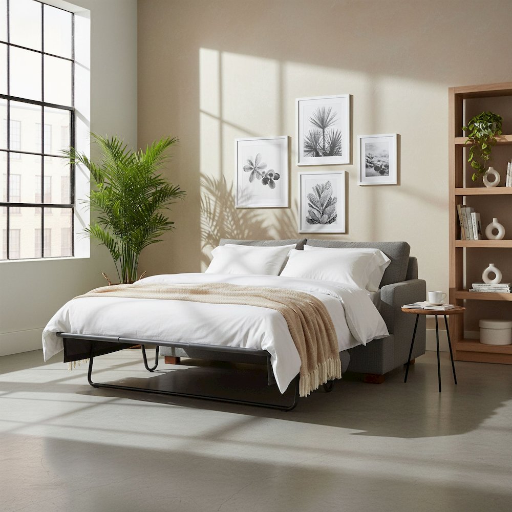 Martha Double Sofa Bed - Pepper Grey (Performance). Picture 2