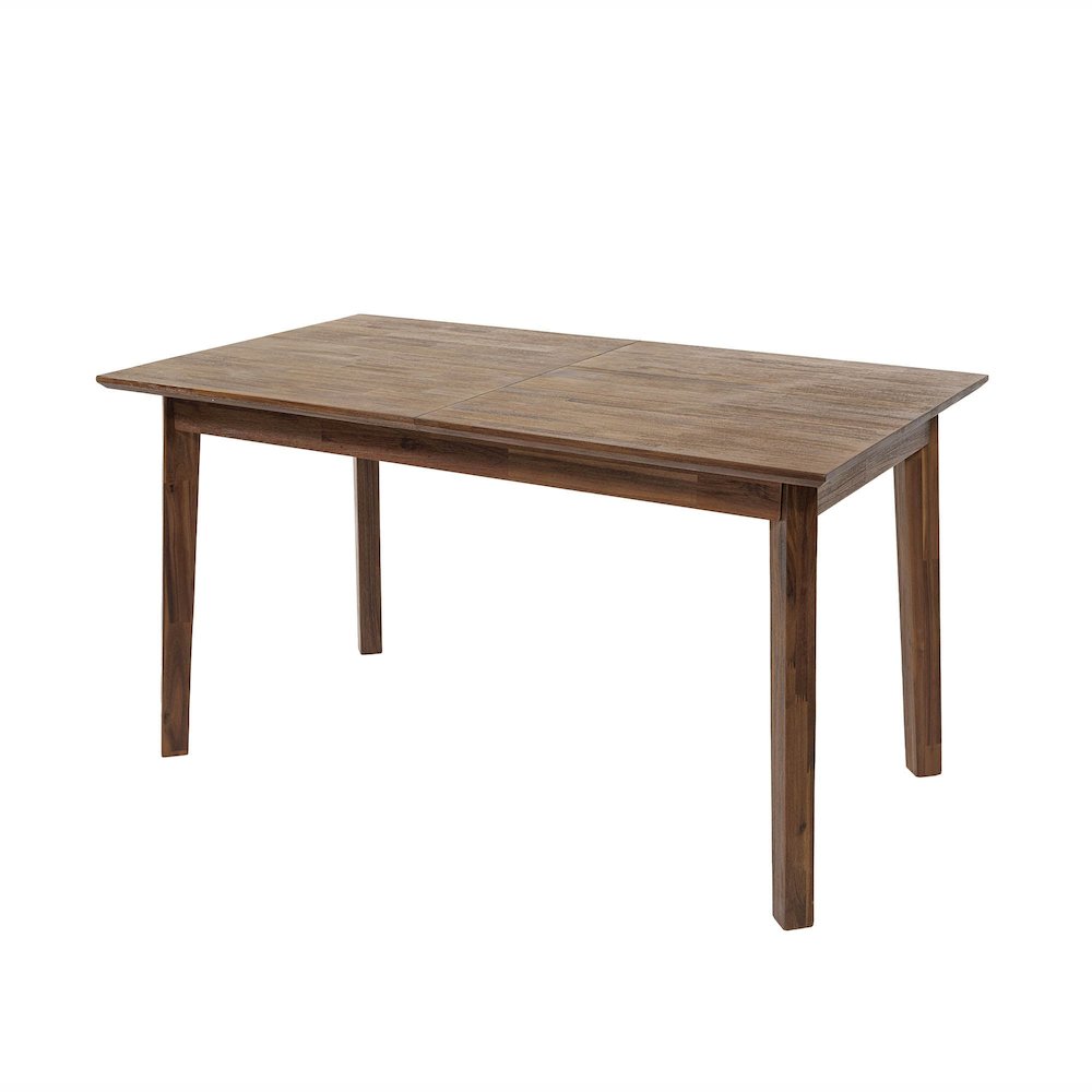 Gia Small Extension Dining Table with Butterfly System 55/71” - Warm Pecan. Picture 9