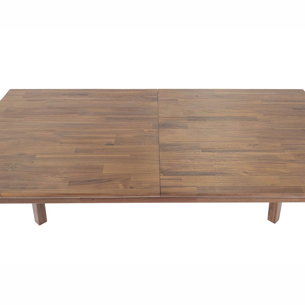 Gia Small Extension Dining Table with Butterfly System 55/71” - Warm Pecan. Picture 15