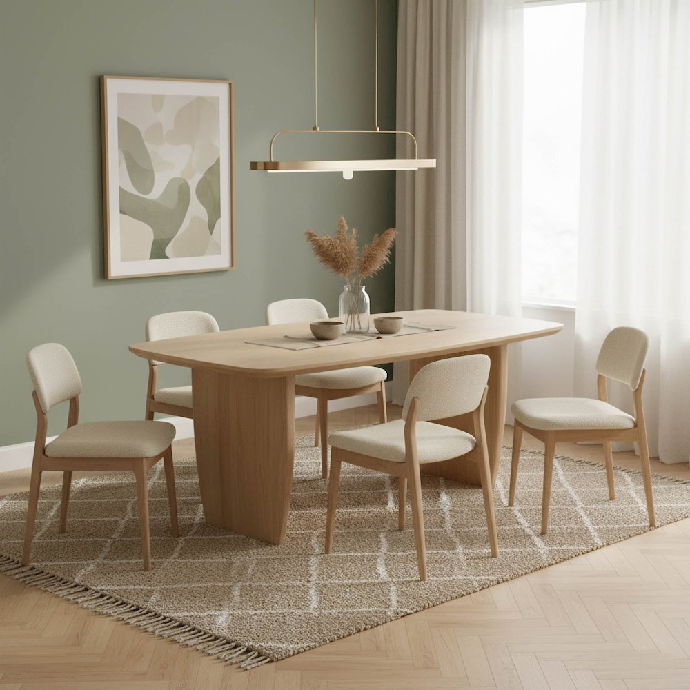 Tonic Dining Table - Biscotti Oak. Picture 2