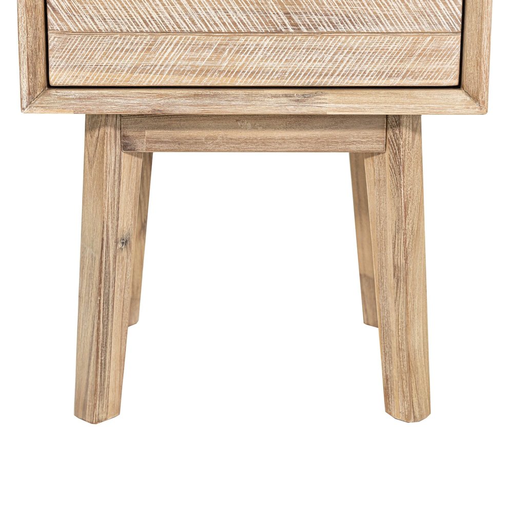 Gia 1 Drawer Nightstand - Light Driftwood. Picture 13