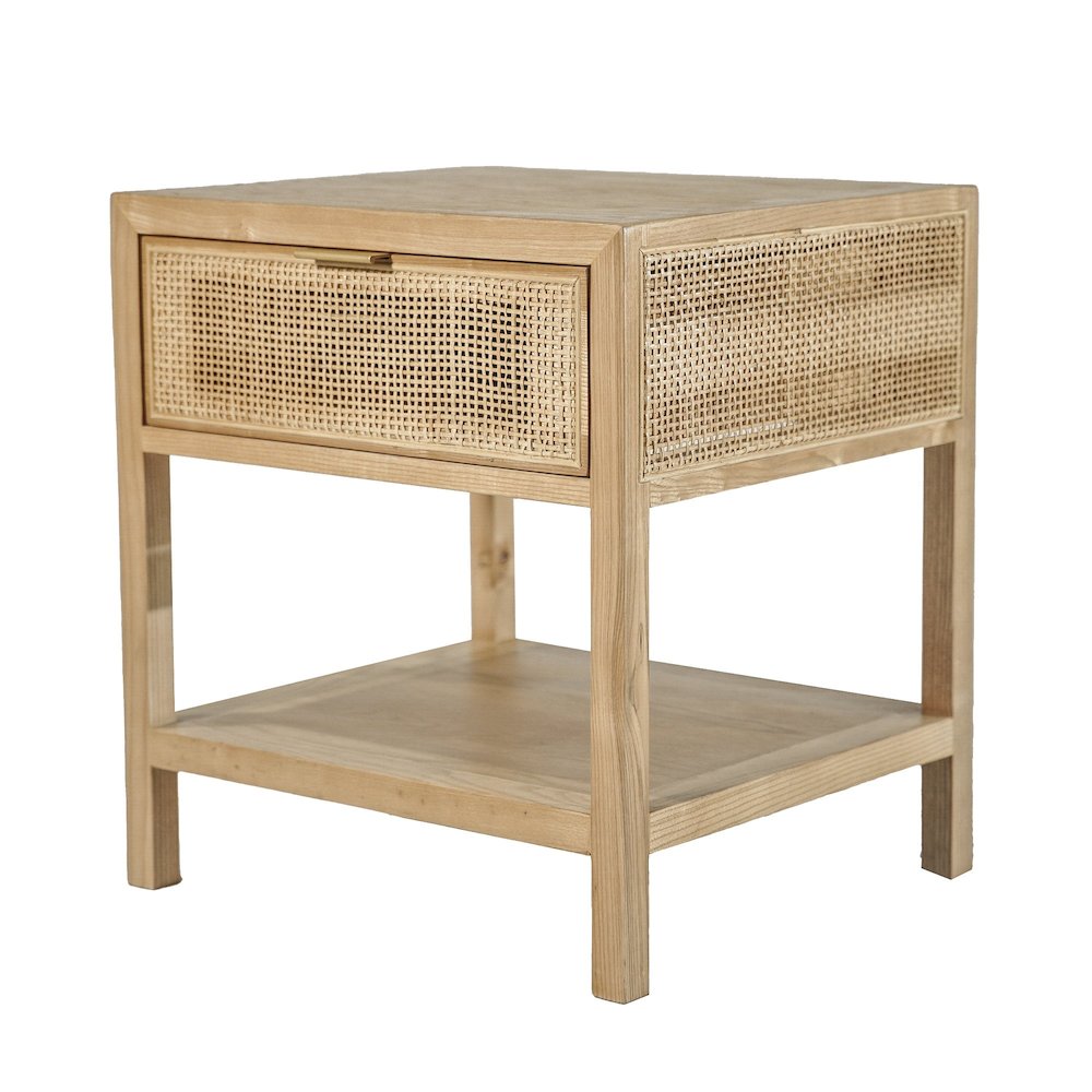 Rattan Side Table - Natural. Picture 1