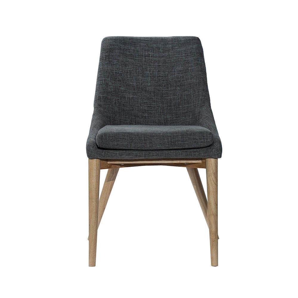 Fritz Side Dining Chair - Slate with Natural Leg. Picture 4