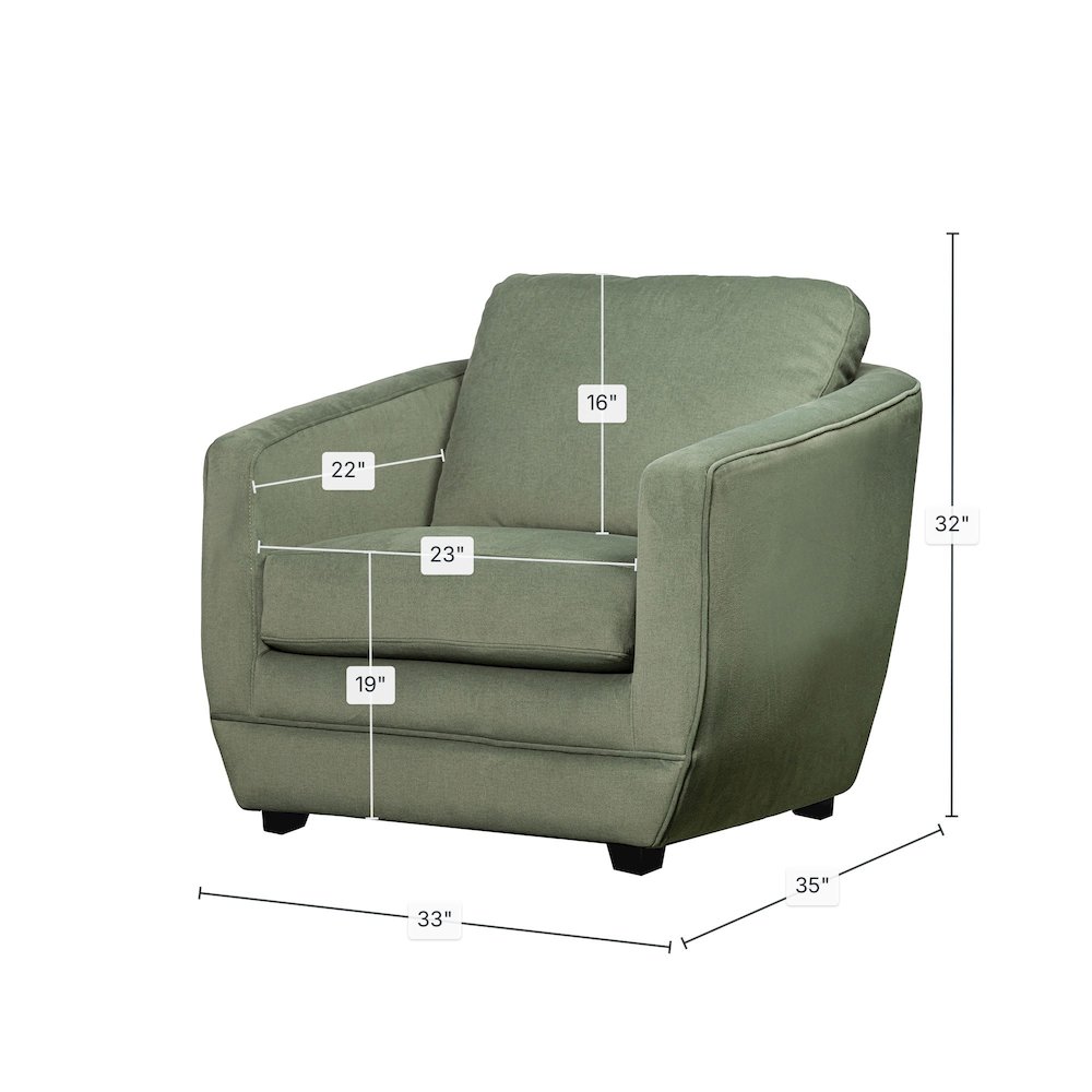 Baltimo Club Chair - Fern Green (VT). Picture 3