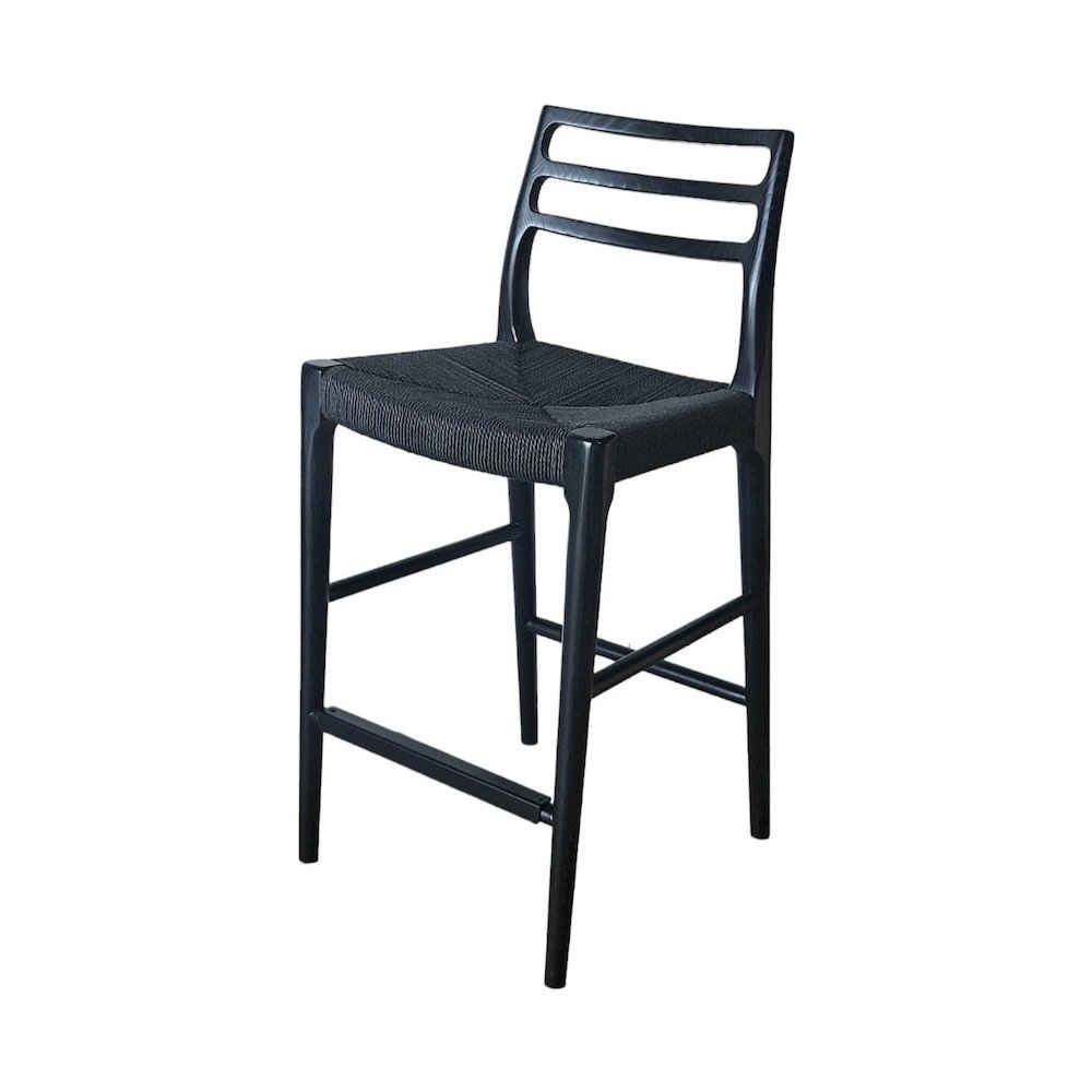 Java Bar Stool with 28" Seat Height - Black. Picture 1