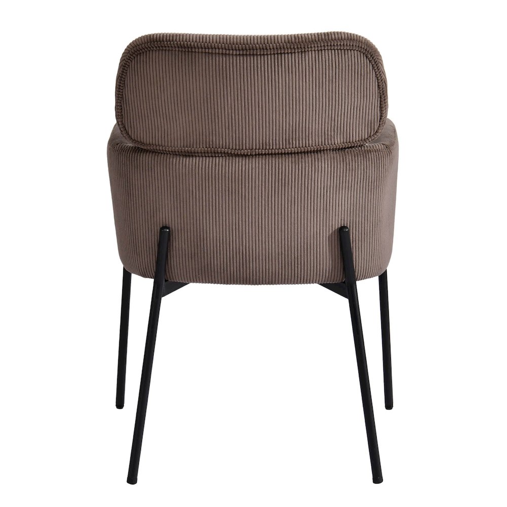 Allegra Dining Chair - Corduroy Brown. Picture 8