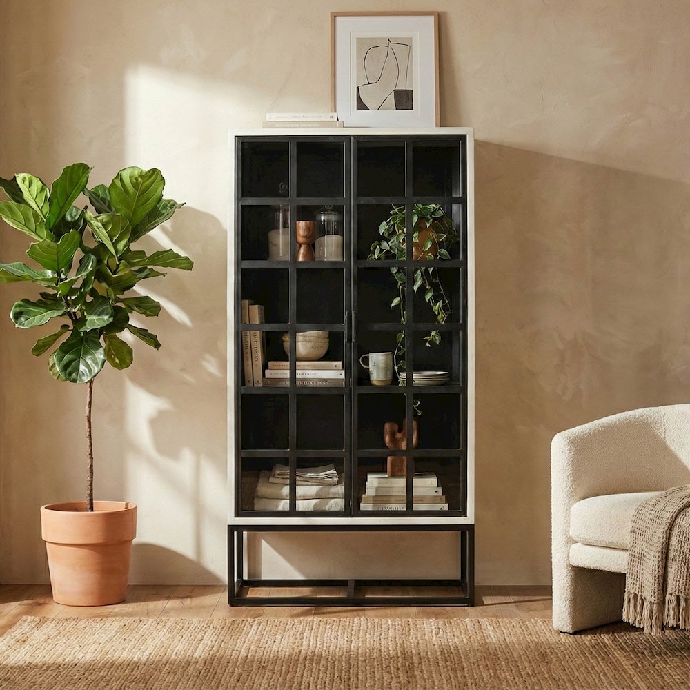 Caged Tall Cabinet. Picture 2