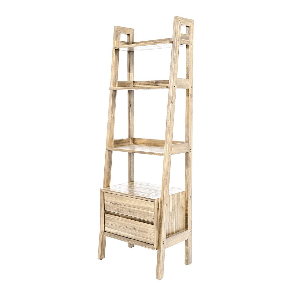 Gia Modular Bookcase - Light Driftwood. Picture 1