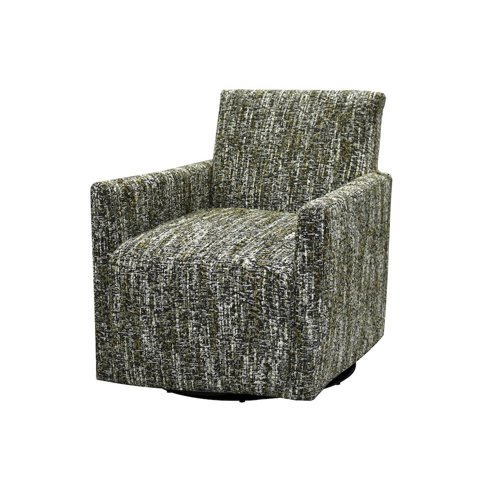 Riley Swivel Club Chair - Paris Green. Picture 1