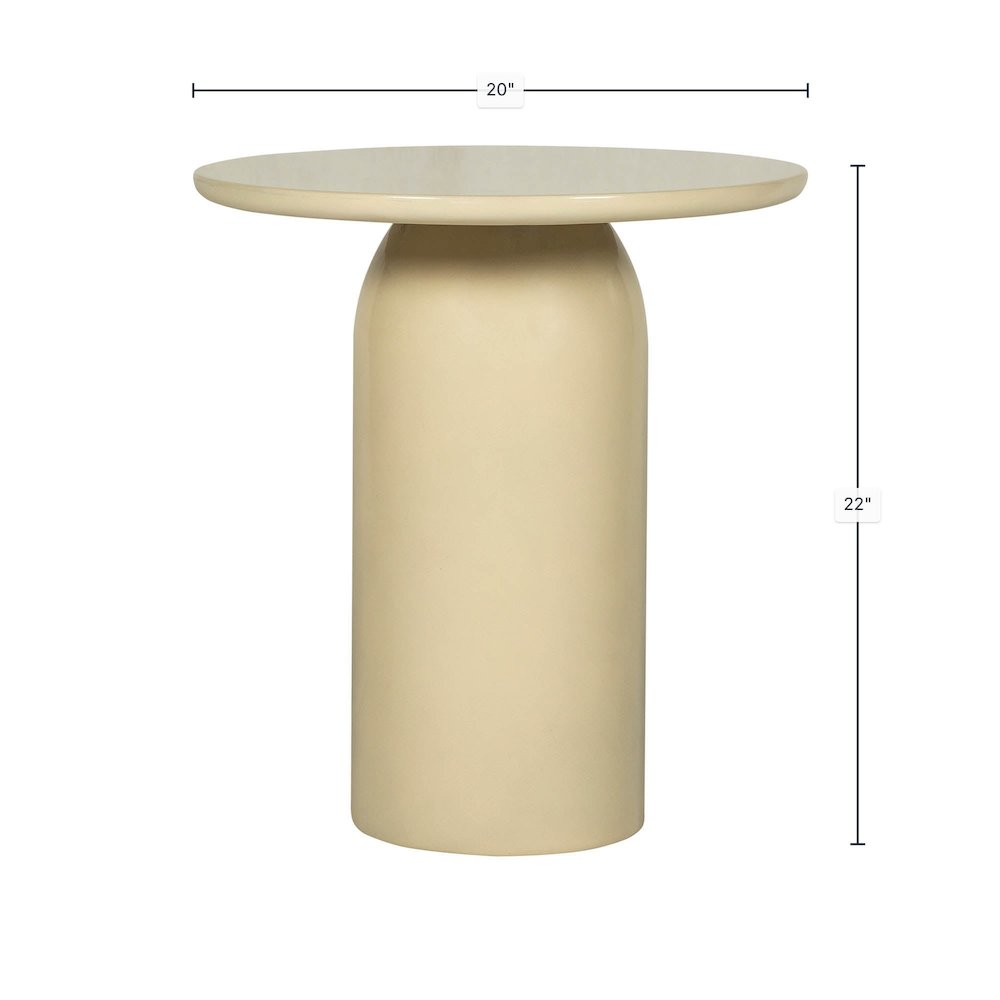 Vision Side Table - Ivory. Picture 4