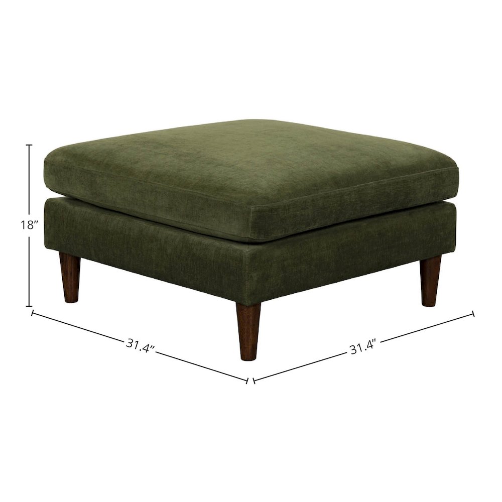 Gemma Ottoman - Olive. Picture 2