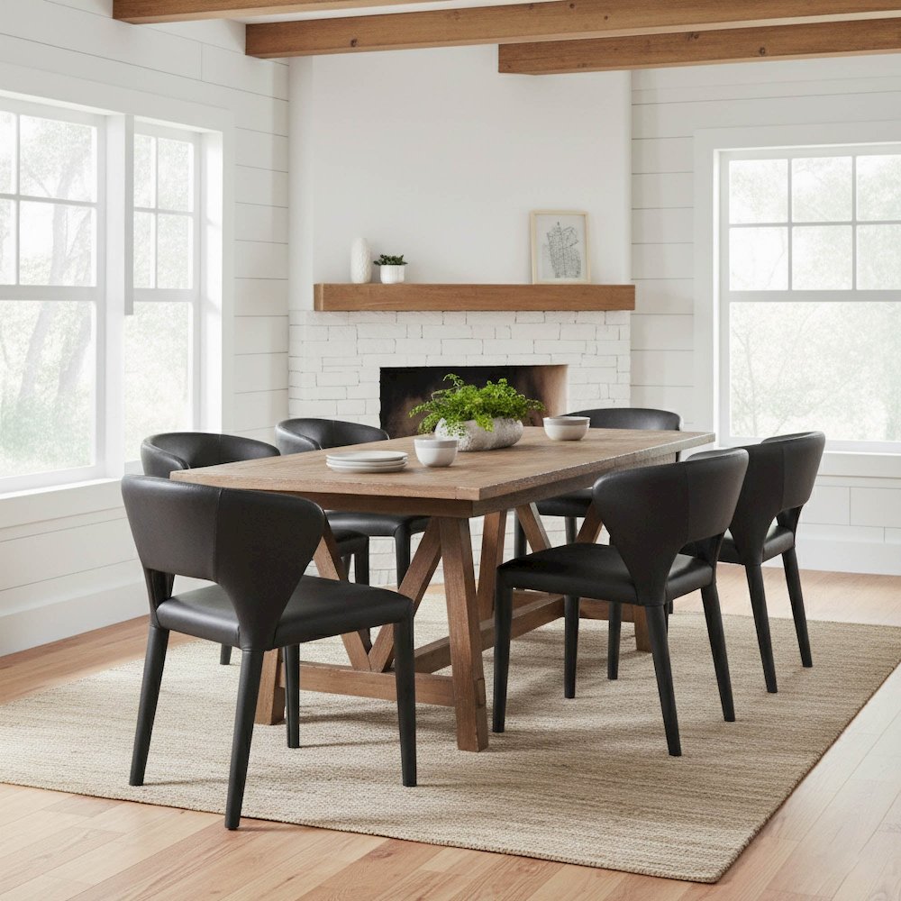 Dakota Dining Chair - Black. Picture 2
