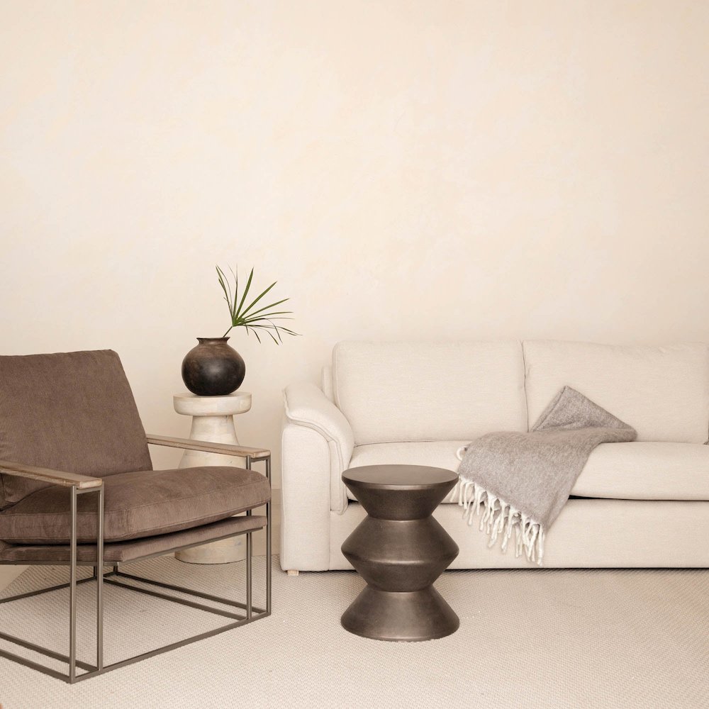 Concrete Inverted Side Table - Bronze. Picture 11