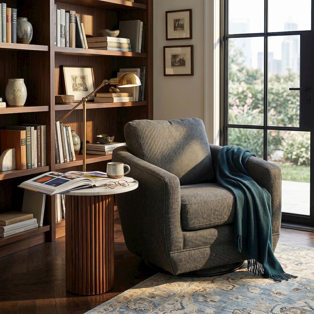 Baltimo Swivel Glider - Smokey Sage (VT). Picture 2