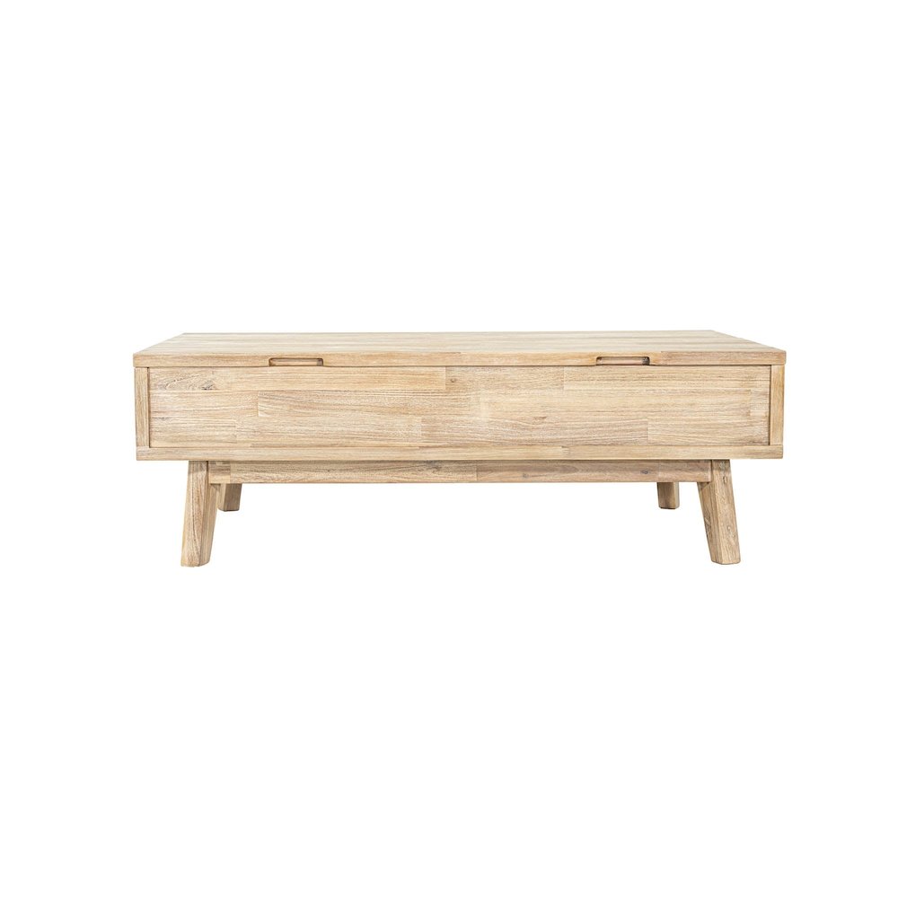 Gia Coffee Table with Lift Top - Light Driftwood. Picture 10