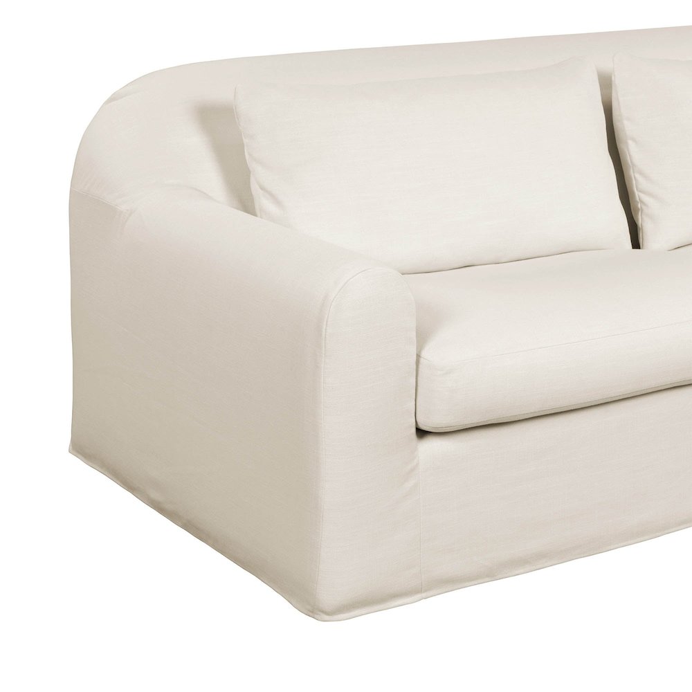 Harper Slipcover Sofa - Linen Ivory. Picture 7