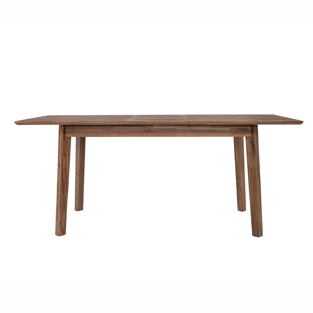 Gia Small Extension Dining Table with Butterfly System 55/71” - Warm Pecan. Picture 5