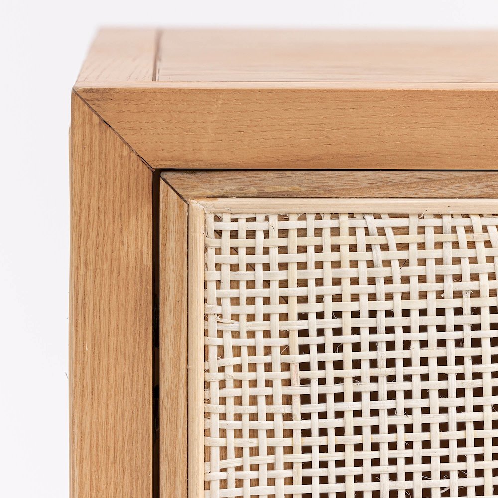 Rattan 3 Door Sideboard - Natural. Picture 9