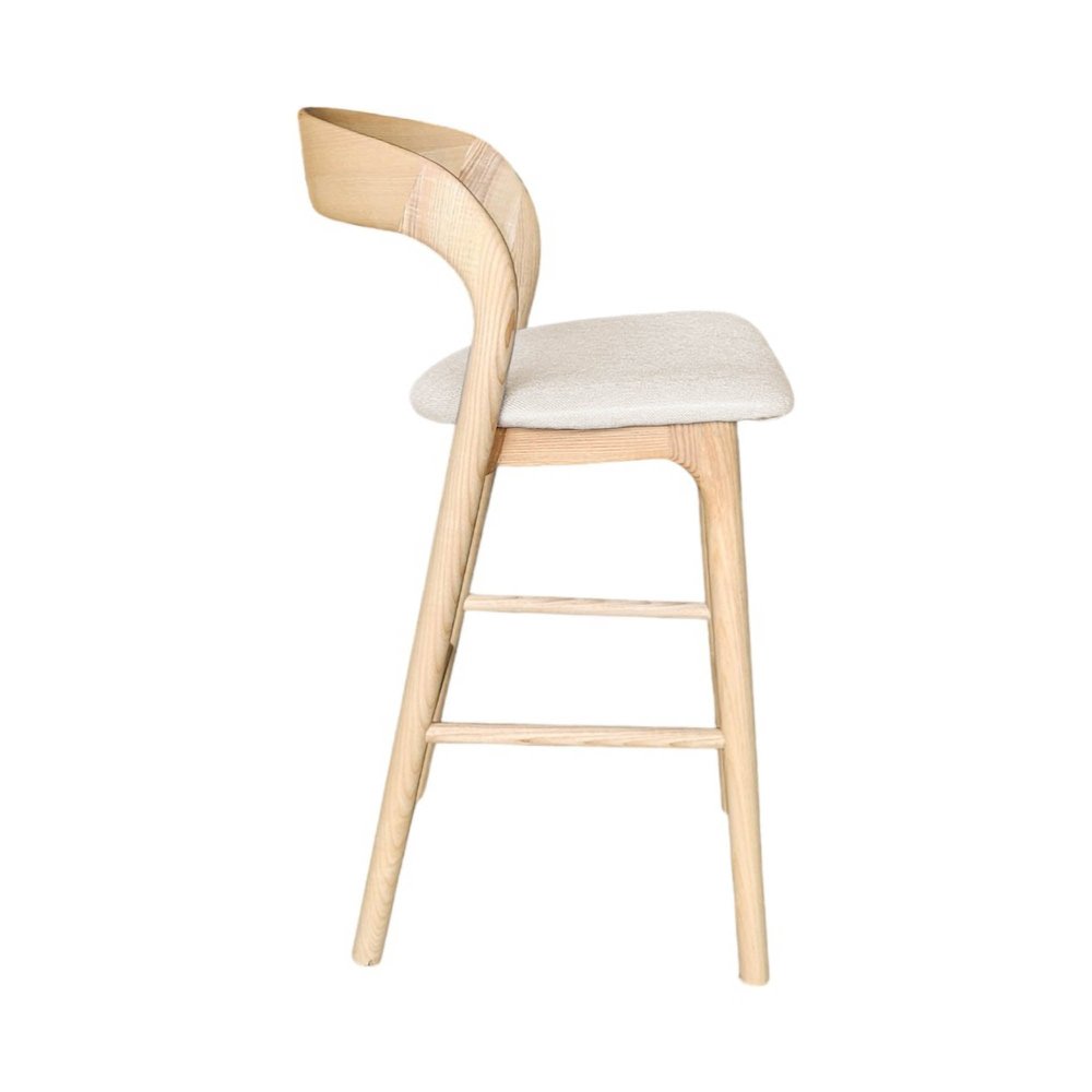 Rotondo Counter Stool - Natural Frame. Picture 6