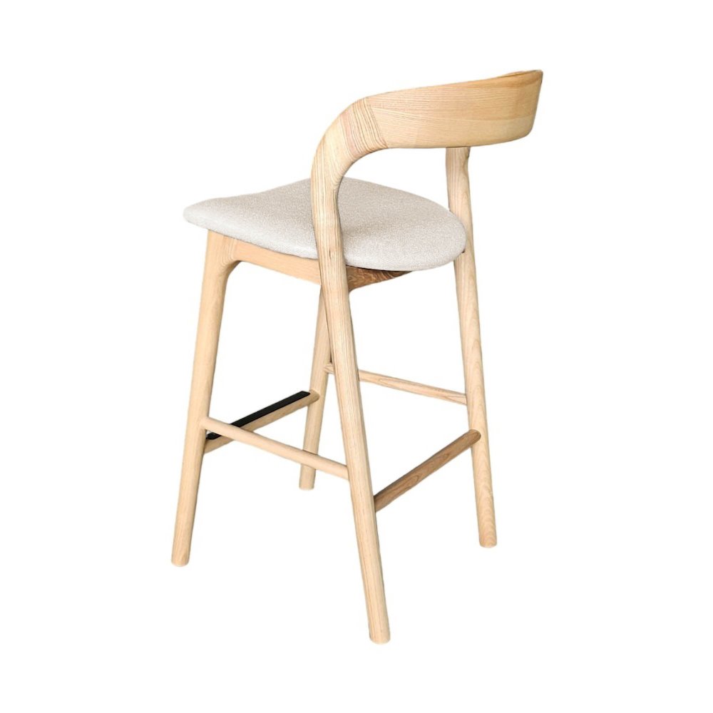 Rotondo Counter Stool - Natural Frame. Picture 9