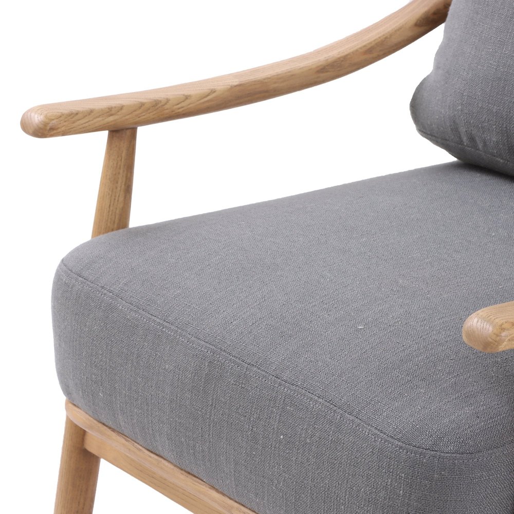 Kinsley Club Chair - Stormy Grey/Natural Frame. Picture 7