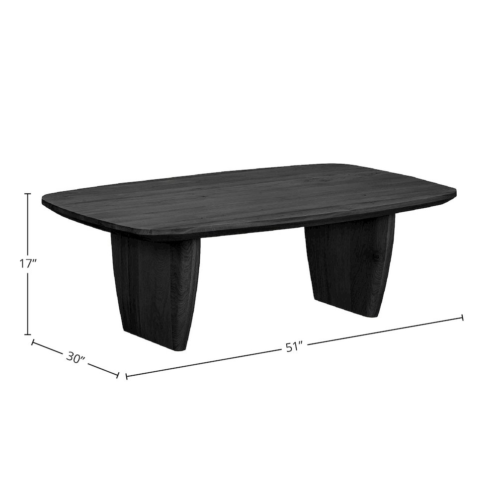 Tonic Coffee Table - Black Oak. Picture 3