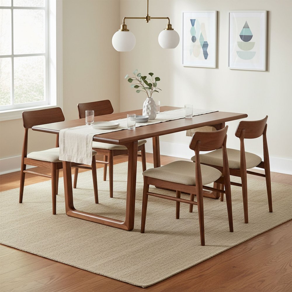 Elixir Dining Table - Honey Brown. Picture 2