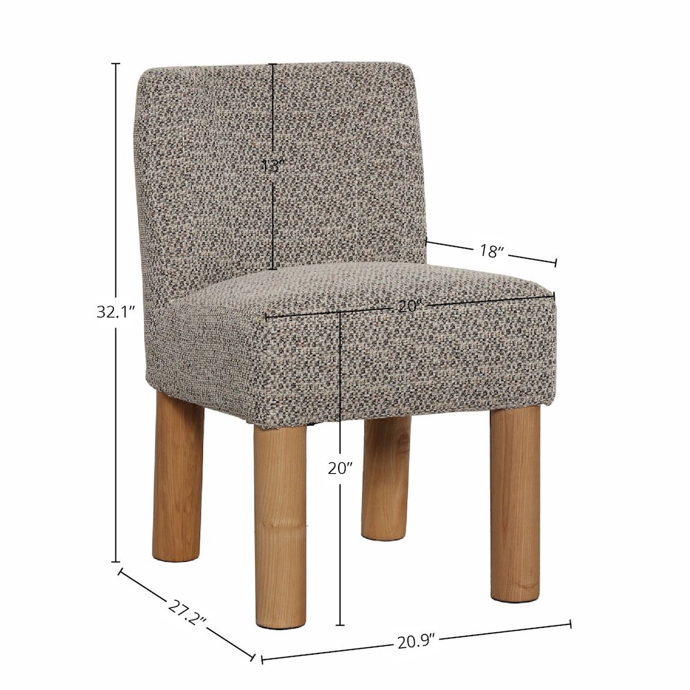 Destiny Dining Chair - Pixel Brown. Picture 3