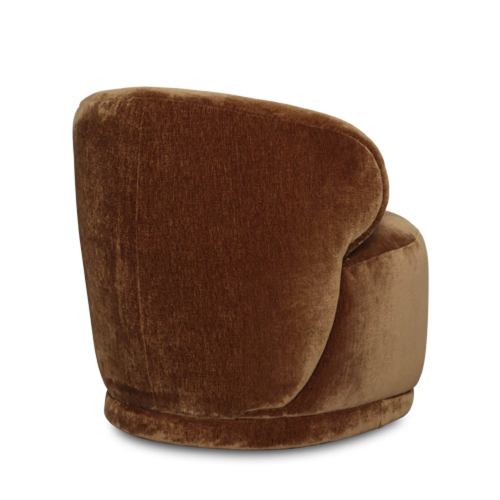 Rollo Club Chair - Distressed Velvet Bronze. Picture 7