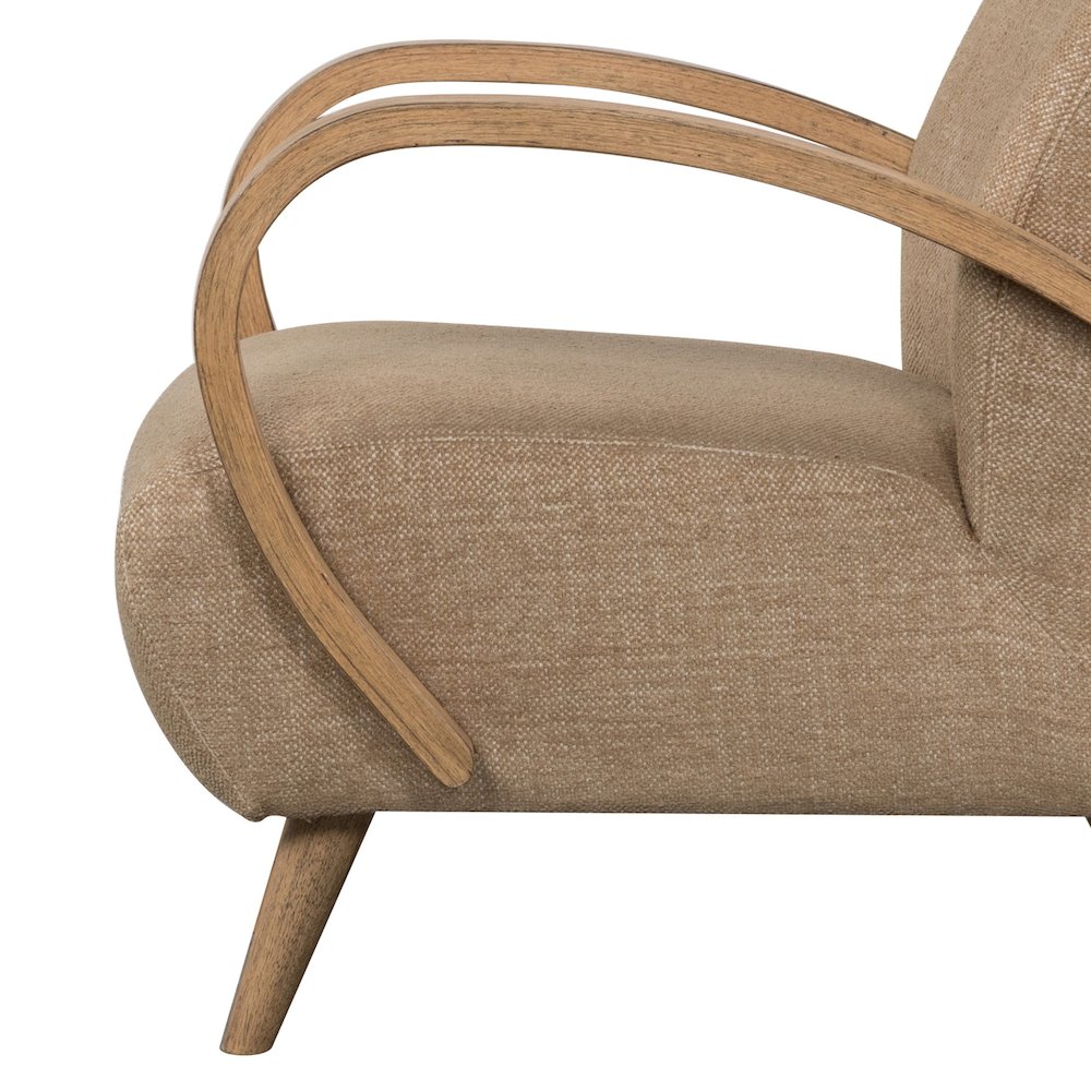 Louis Club Chair - Textured Honey. Picture 8