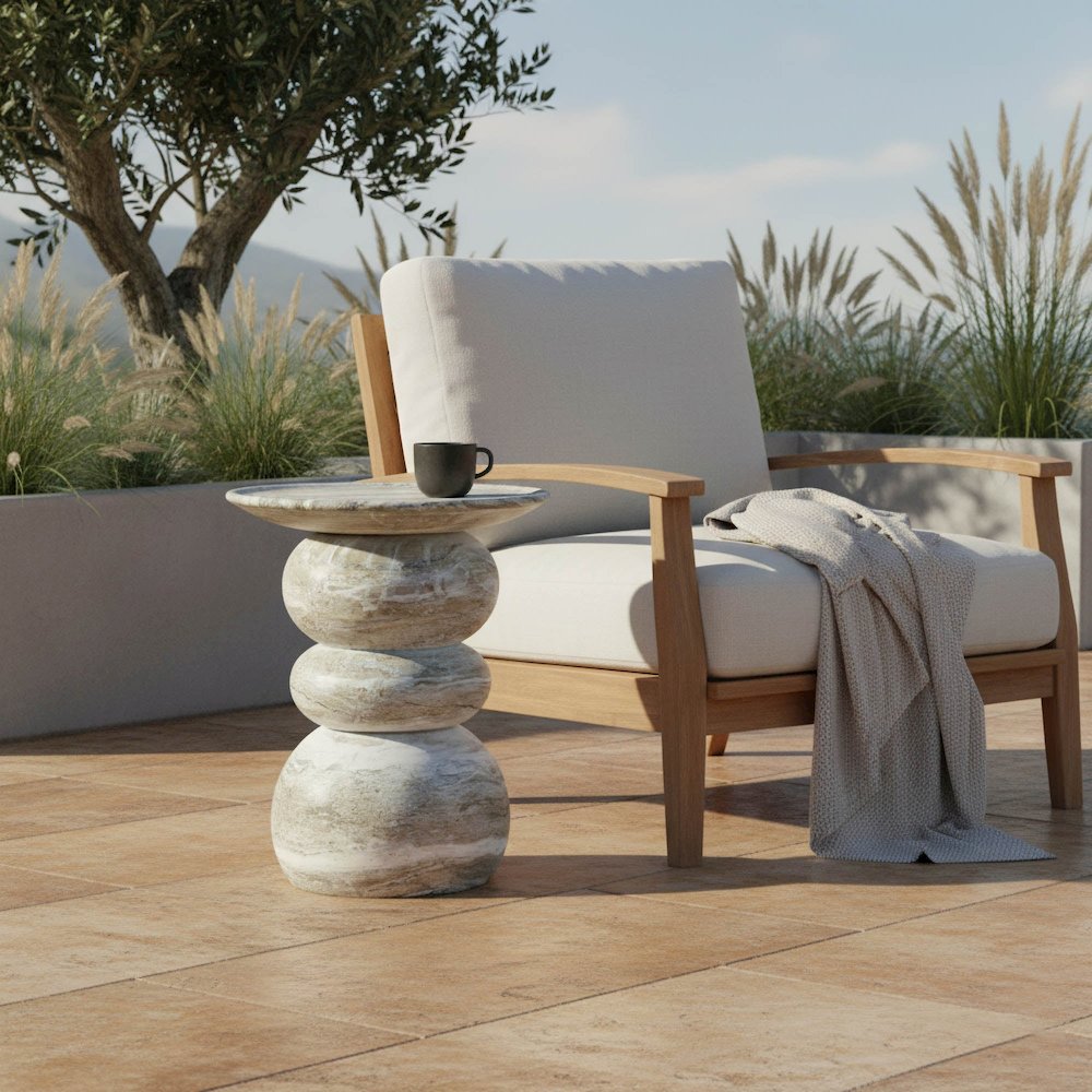 Temple Side Table - Grey Mist. Picture 2