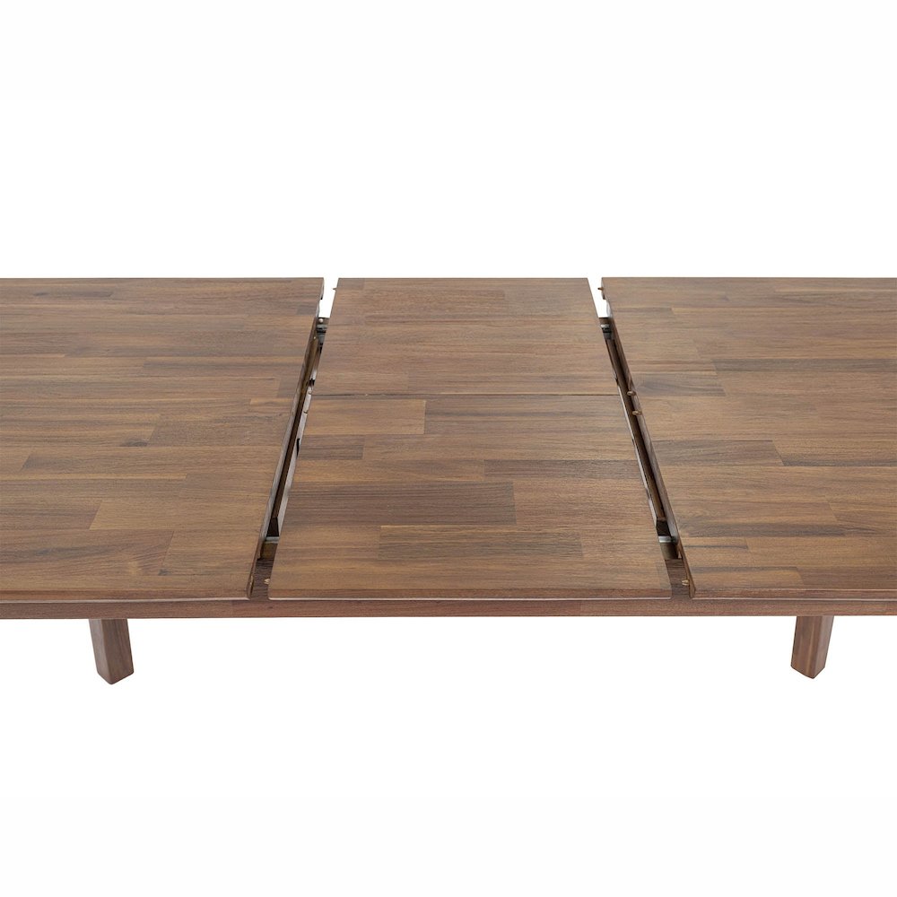 Gia Small Extension Dining Table with Butterfly System 55/71” - Warm Pecan. Picture 18