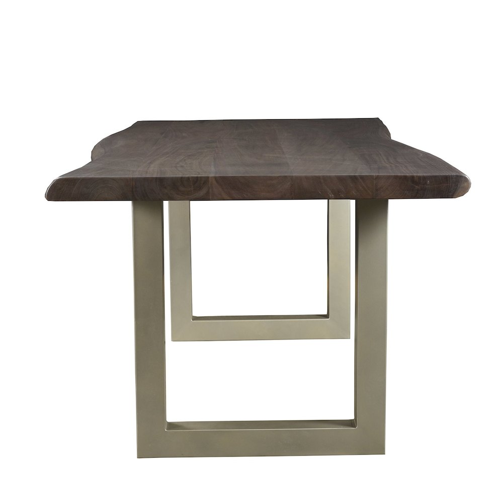 TAJ Dining Table - Vinegar Matte Top/ U Tube Metal Base. Picture 5