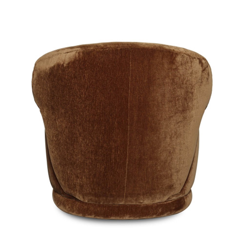 Rollo Club Chair - Distressed Velvet Bronze. Picture 8