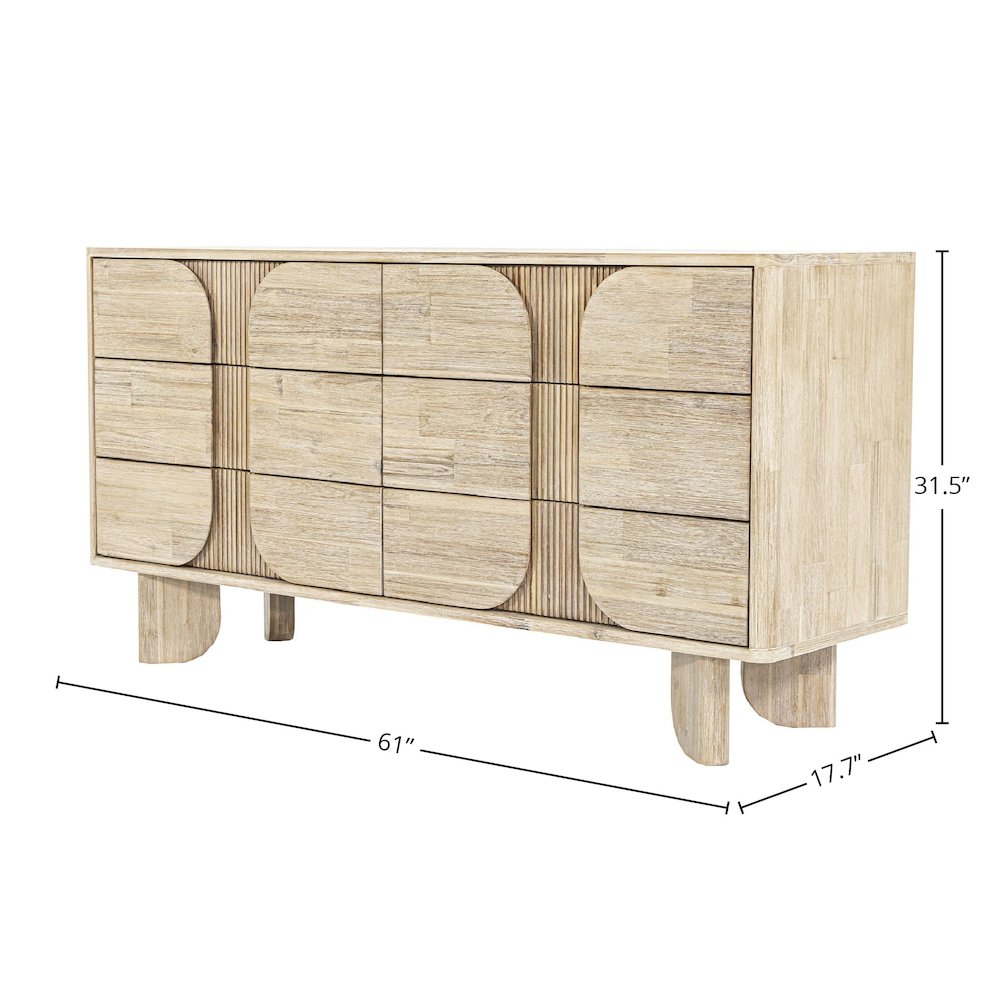 Haru 6 Drawer Dresser. Picture 3