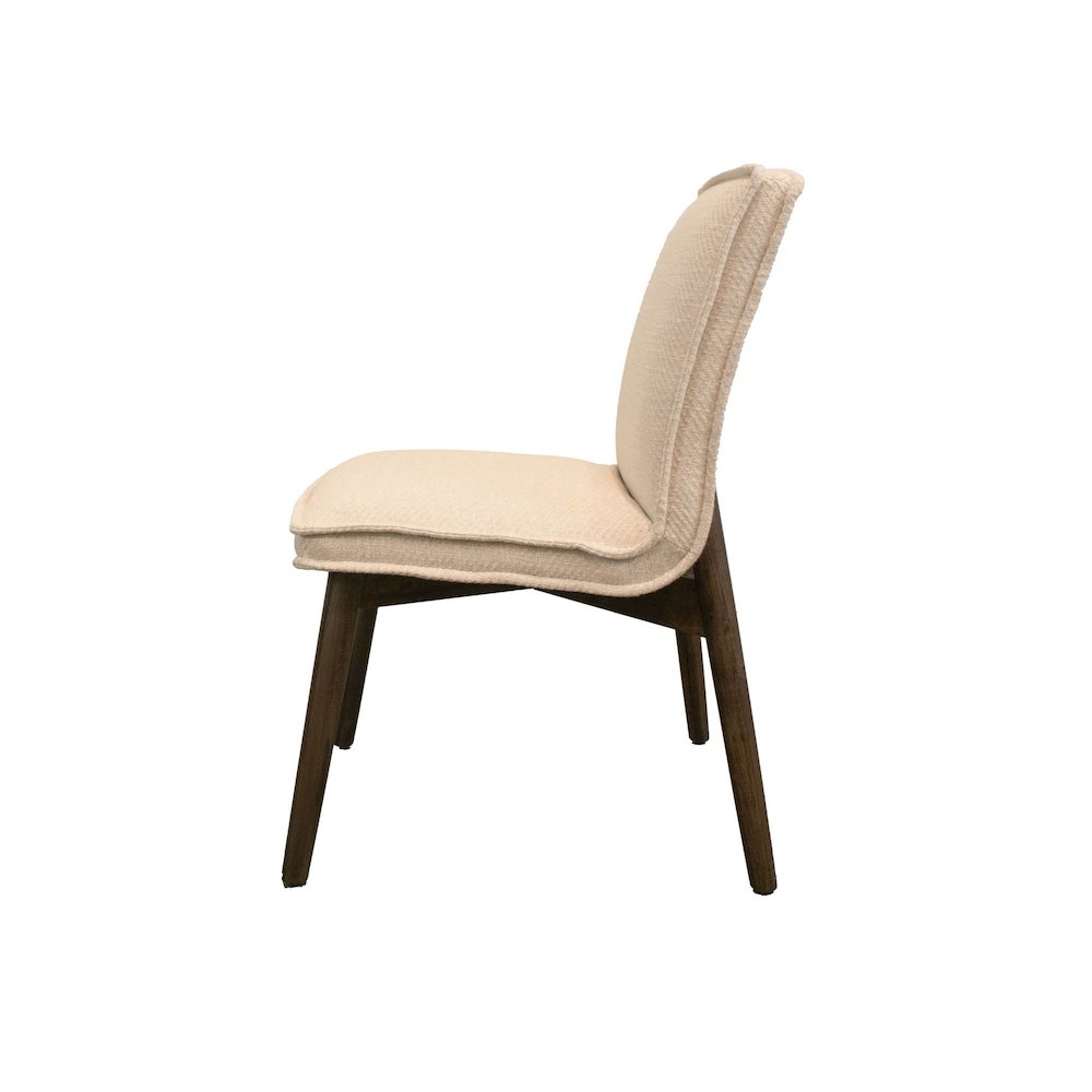 Franklyn Dining Chair - Crosshatch Pebble Cream. Picture 4