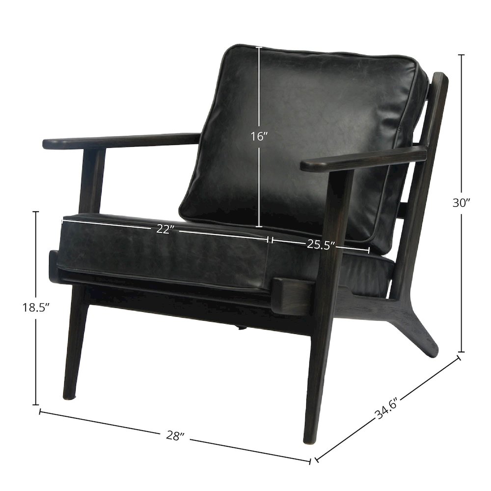 Junior Arm Chair - Black. Picture 2