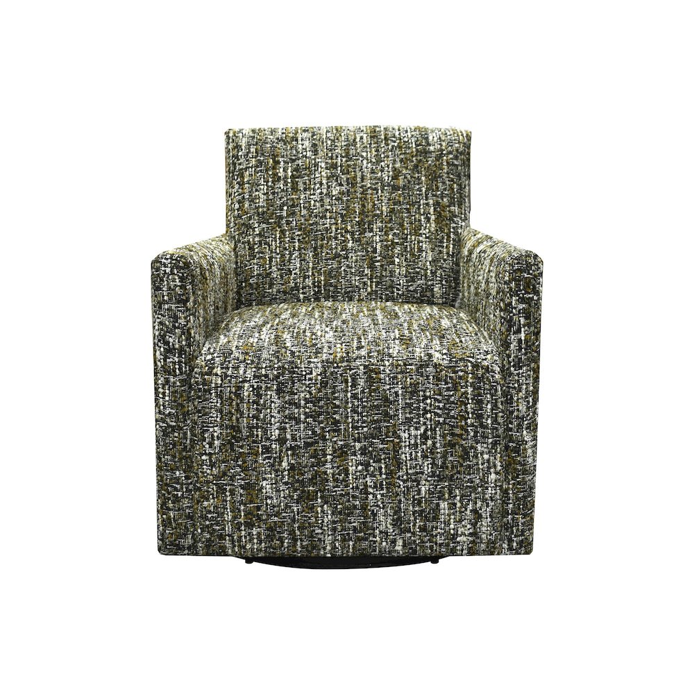 Riley Swivel Club Chair - Paris Green. Picture 4