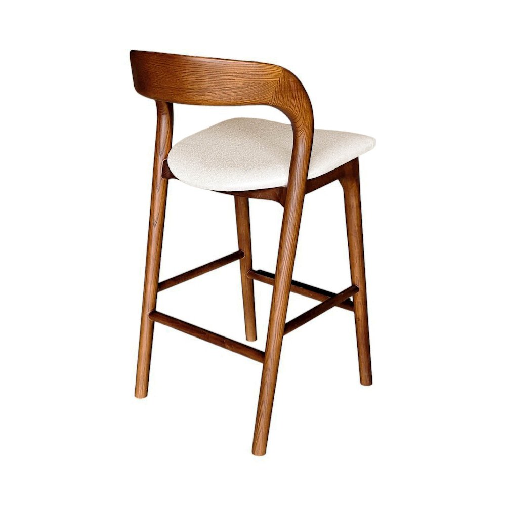 Rotondo Counter Stool - Walnut Frame. Picture 7
