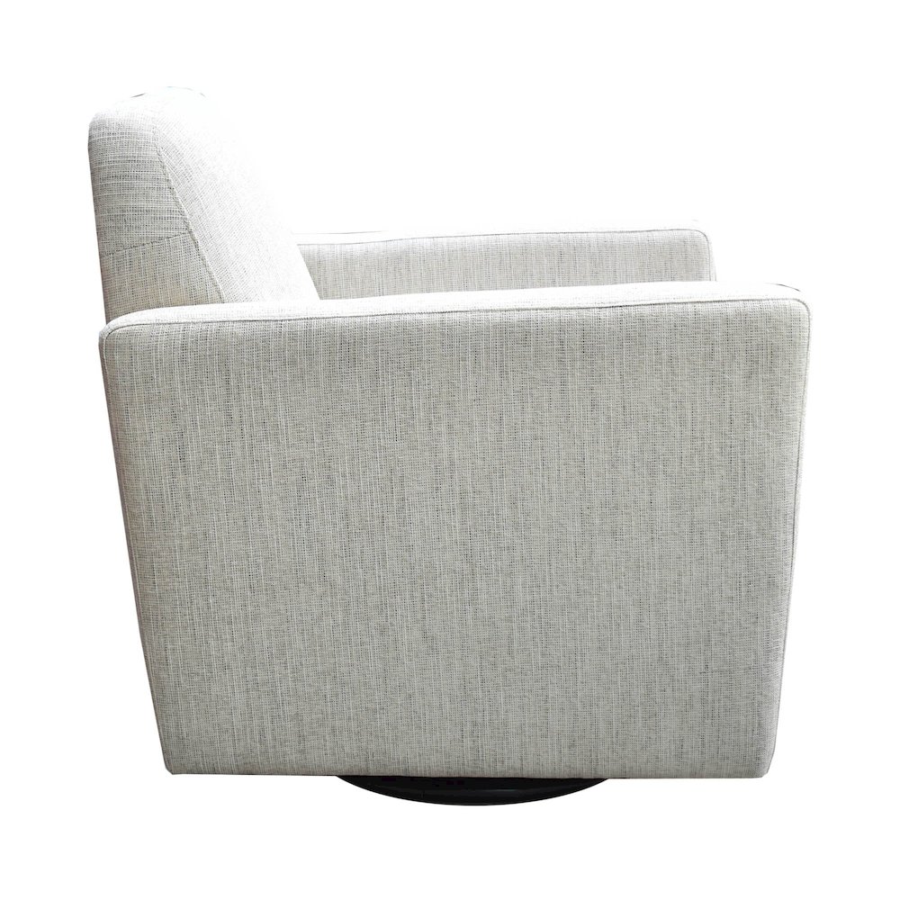 Cooper Swivel Club Chair - Woven Linen. Picture 5