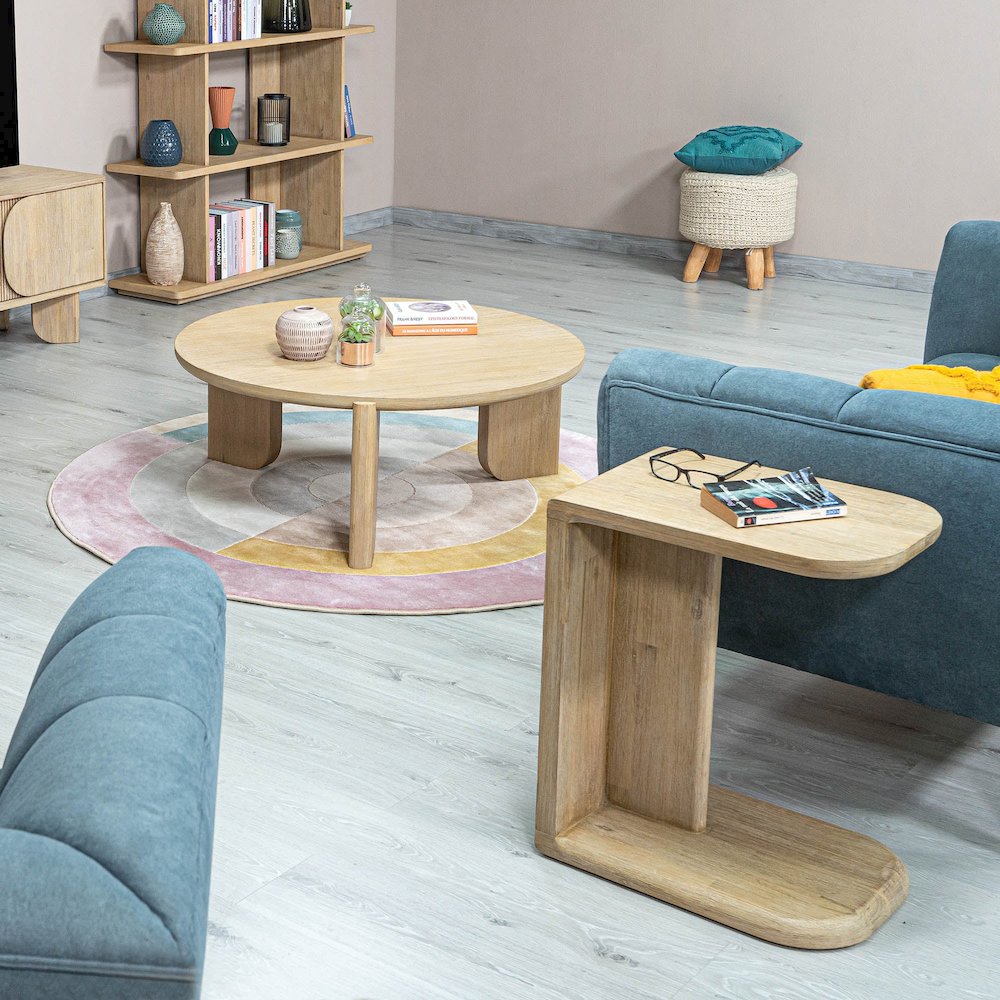 Haru C-Shaped Side Table. Picture 11
