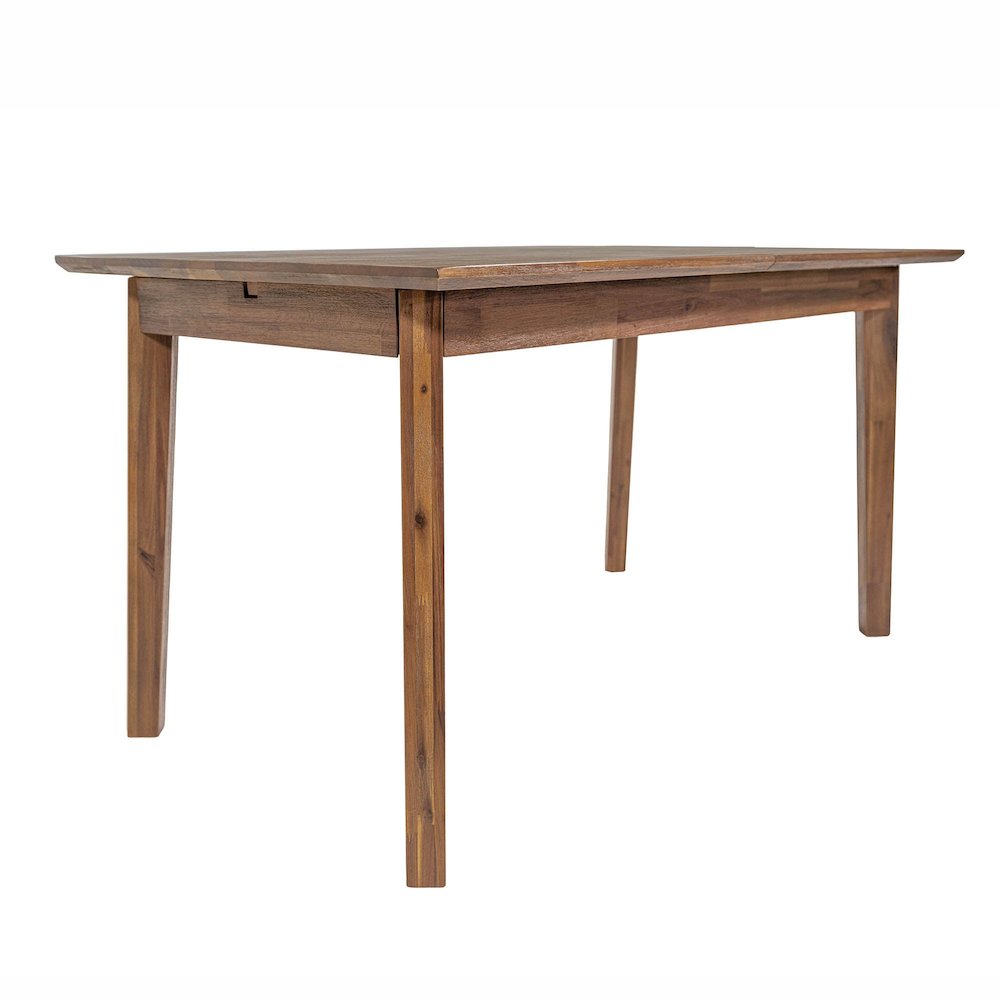 Gia Small Extension Dining Table with Butterfly System 55/71” - Warm Pecan. Picture 13