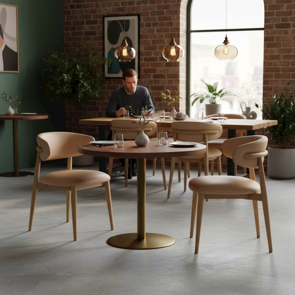 Milo Dining Chair - Nude. Picture 2