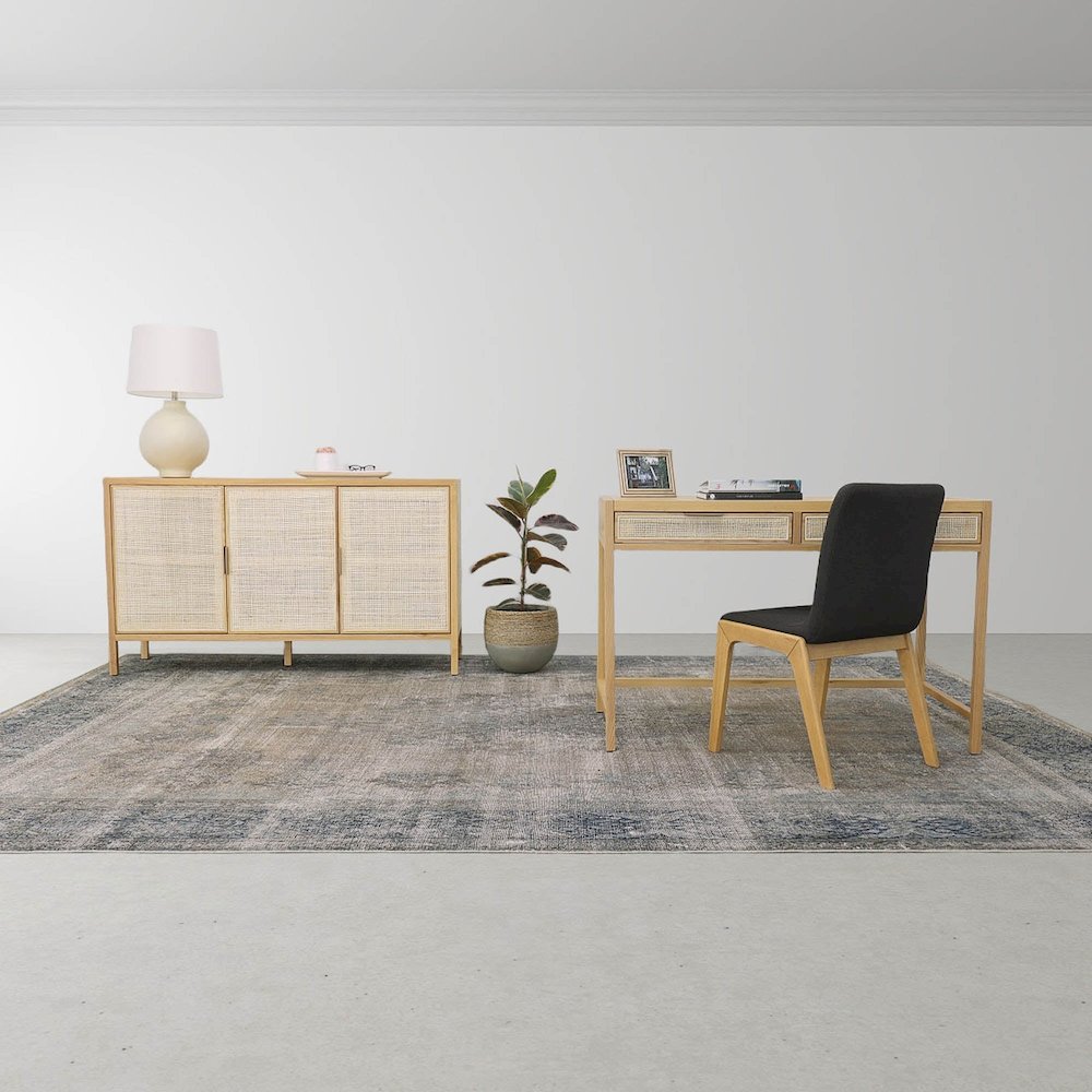 Rattan 3 Door Sideboard - Natural. Picture 11