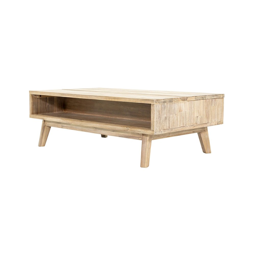 Gia Coffee Table with Lift Top - Light Driftwood. Picture 5