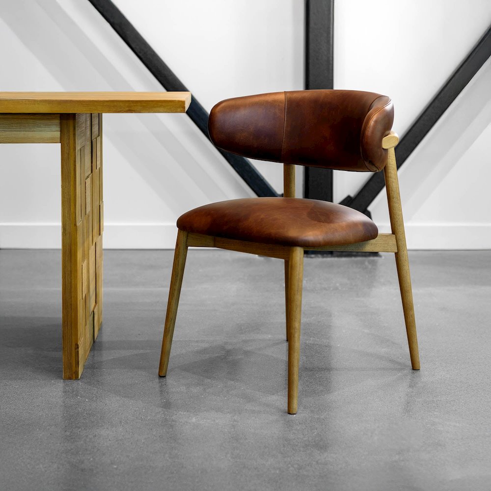 Milo Dining Chair - Tobacco. Picture 10