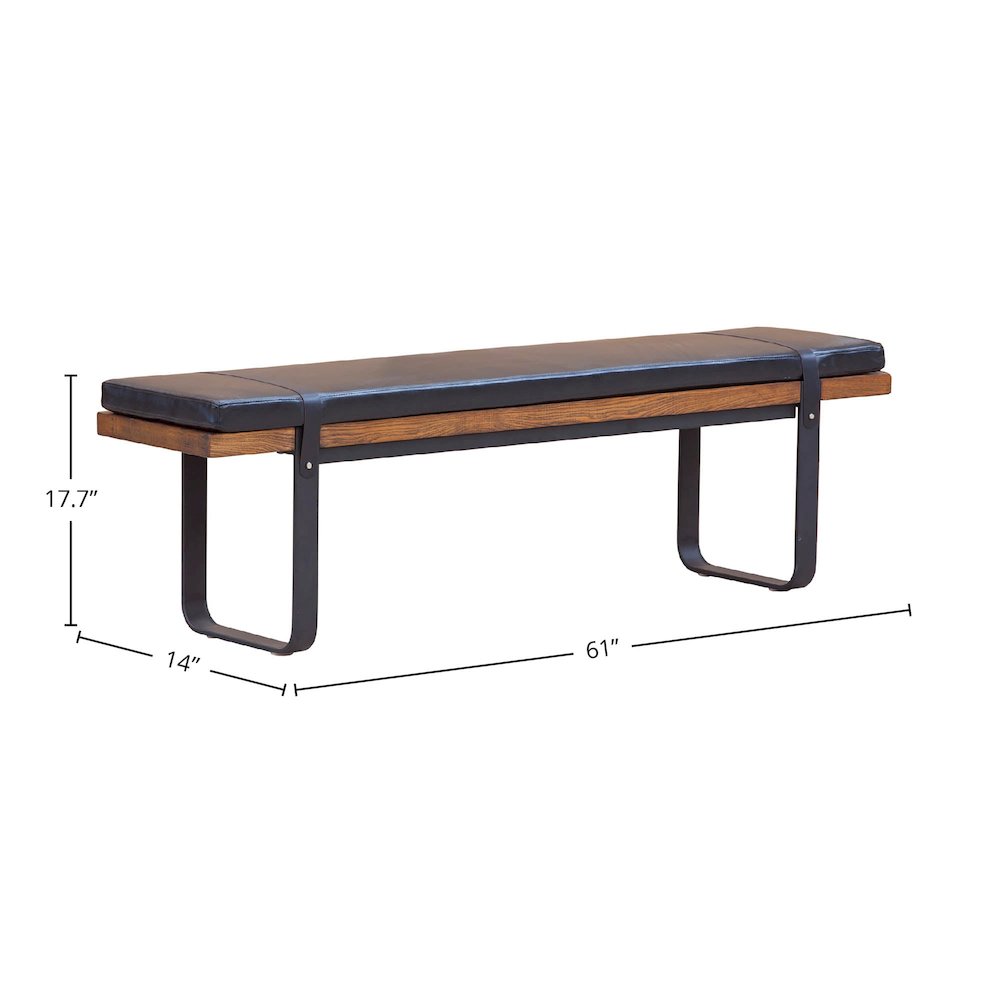 Brooklyn Upholstered Bench. Picture 3