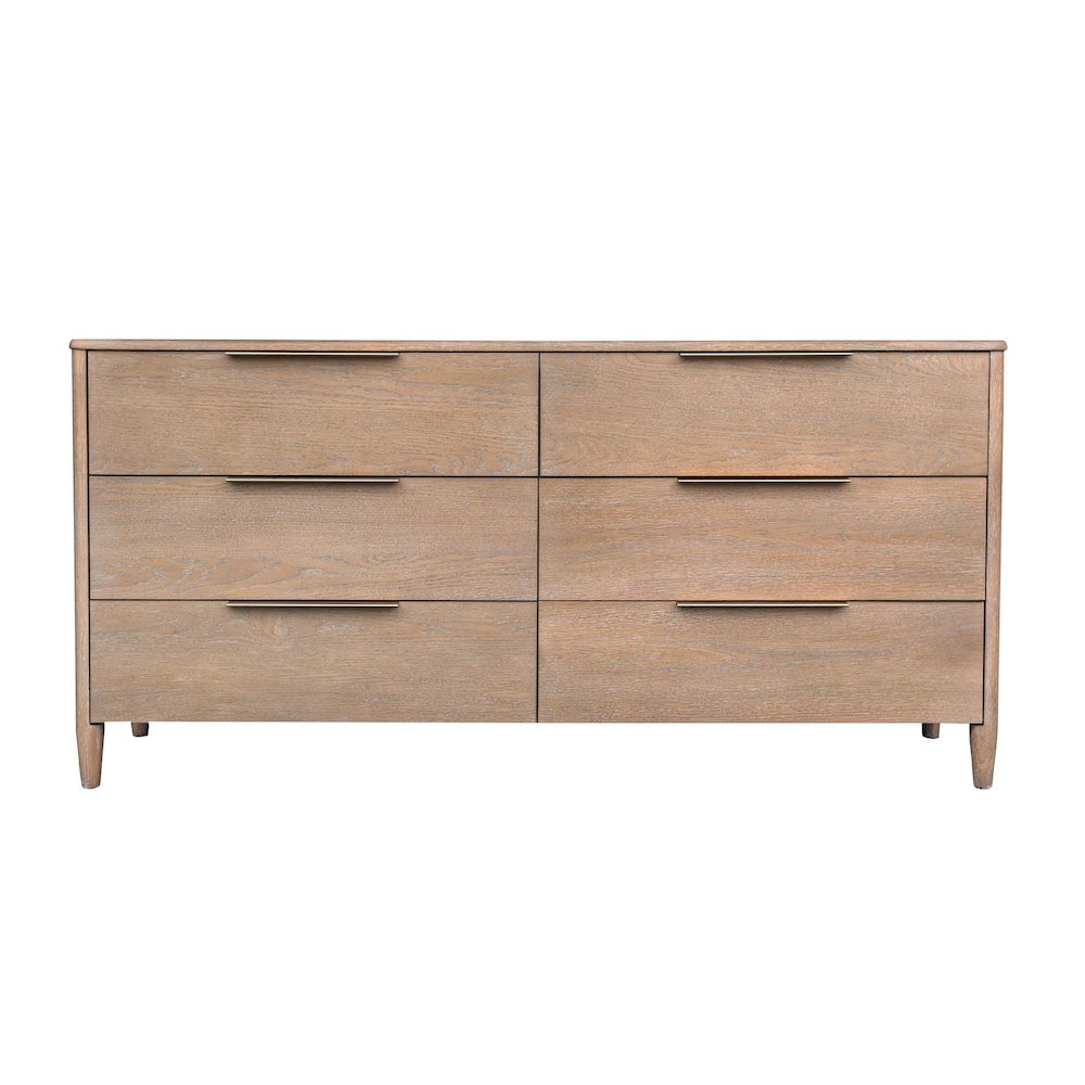 Kamelia 6 Drawer Dresser - Sand. Picture 5
