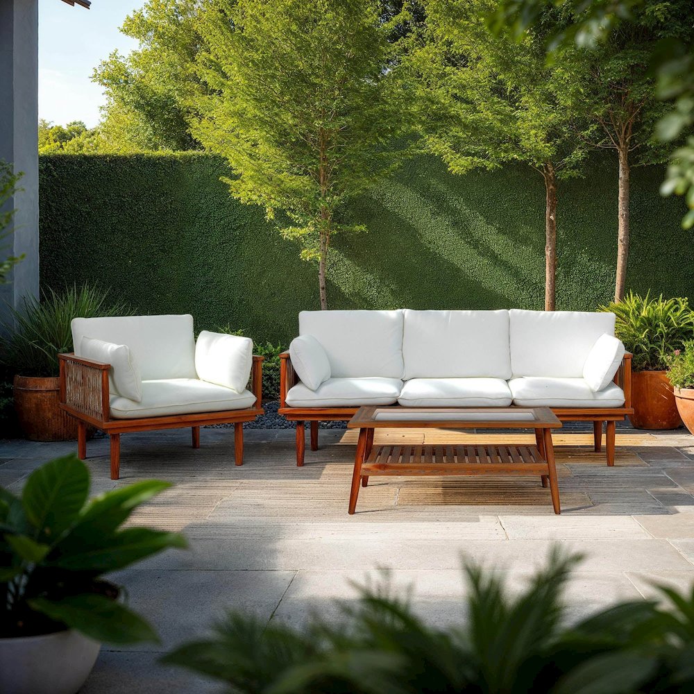 Vineyard Outdoor - Rectangular Coffee Table. Picture 2